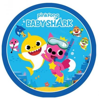 Baby Shark 8" Cake Toppers Wafer..