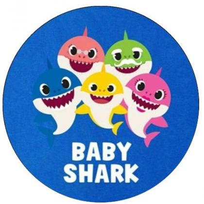 Baby Shark 7.5" Cake Toppers Wafer..
