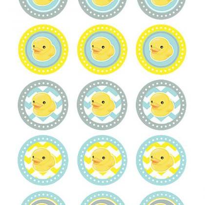 Unisex Baby Shower Cupcake Toppers Wafer Paper..