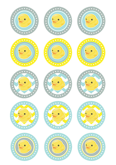 UNISEX BABY SHOWER CUPCAKE TOPPERS WAFER PAPER EDIBLE MULTIPLE DESIGNS
