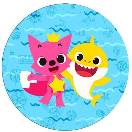 BABY SHARK 7.5' CAKE TOPPERS WAFER PAPER EDIBLE MULTIPLE DESIGNS PERSONALIZE FREE