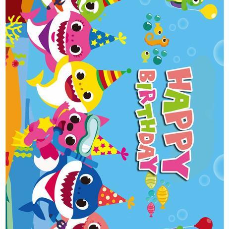 Baby Shark A4 Sheet Cake Toppers Wafer Paper Edible Multiple